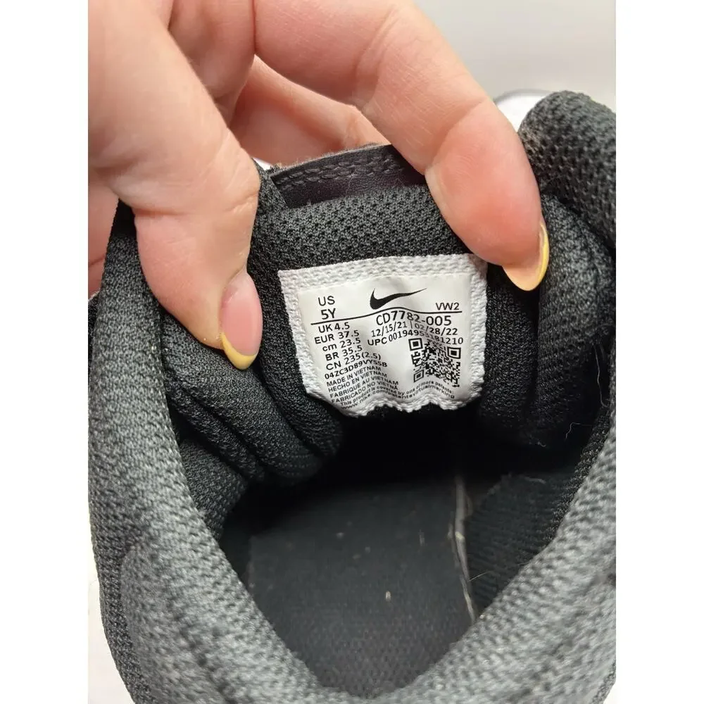 Nike Court Borough Mid 2 GS Sz 5Y White Black Pink Hi Top Sneakers Womens 6.5